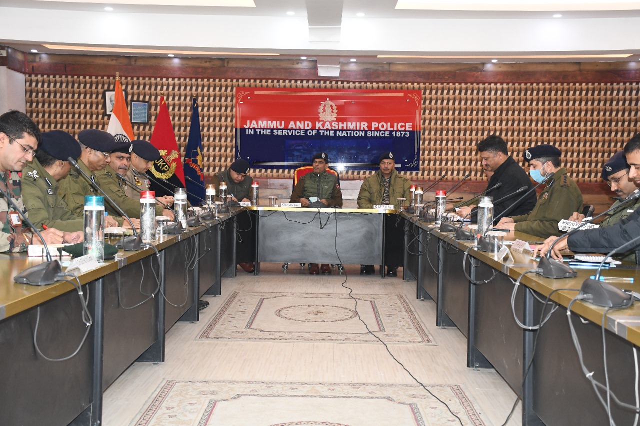 'ADGP Law & Order J&K chairs joint security meeting at PCR Kashmir'